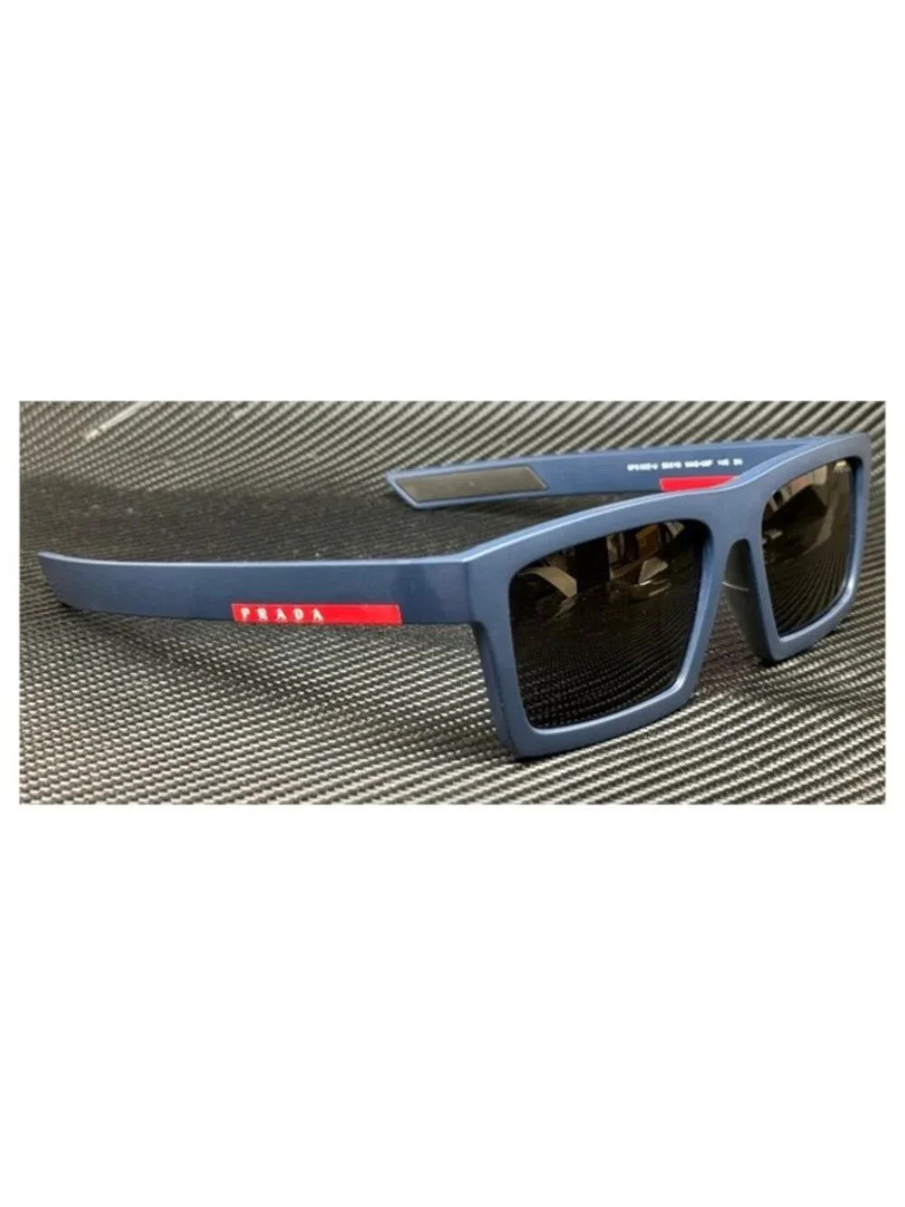 New Prada Linea Rossa Men Matte Blue Sunglasses 58-18-145
